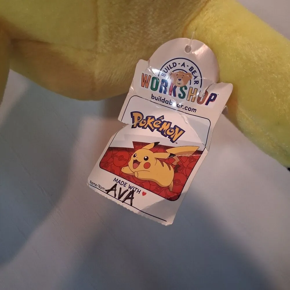 Talking Pokemon Pikachu Plush Build-A-Bear Nintendo VIDEO Backpack Accessories